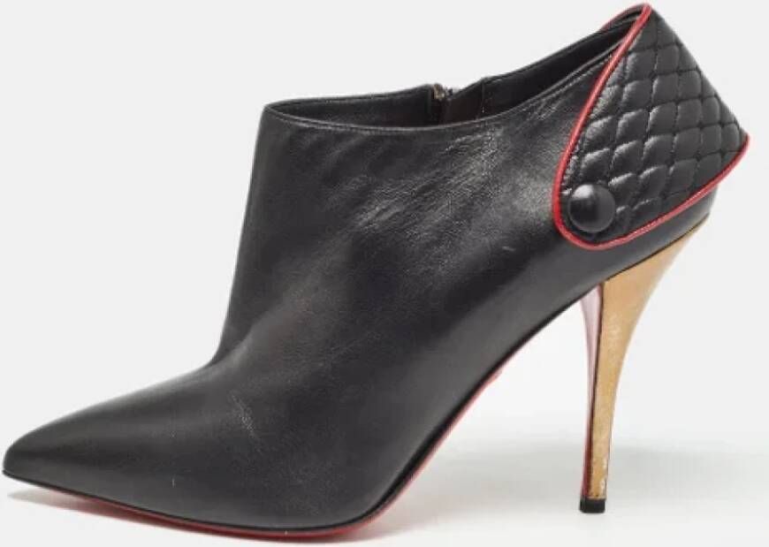 Christian Louboutin Pre-owned Leather boots Black Dames