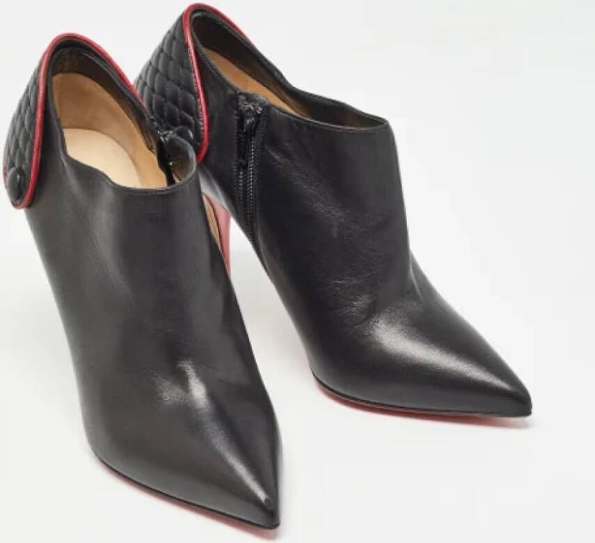 Christian Louboutin Pre-owned Leather boots Black Dames