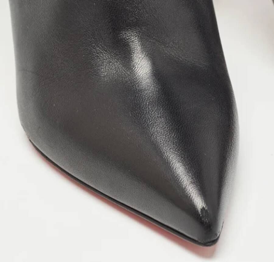 Christian Louboutin Pre-owned Leather boots Black Dames