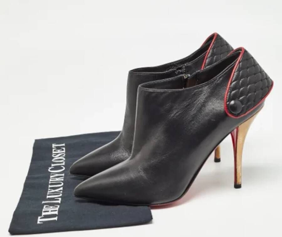 Christian Louboutin Pre-owned Leather boots Black Dames