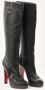 Christian Louboutin Pre-owned Leather boots Black Dames - Thumbnail 2