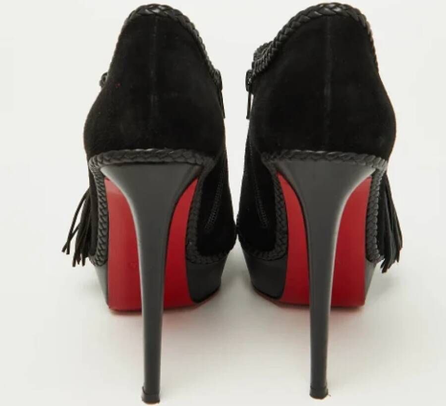 Christian Louboutin Pre-owned Leather boots Black Dames