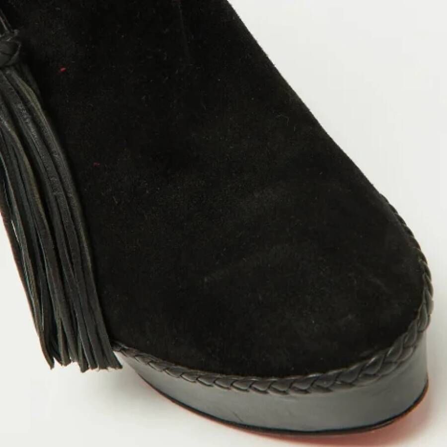 Christian Louboutin Pre-owned Leather boots Black Dames