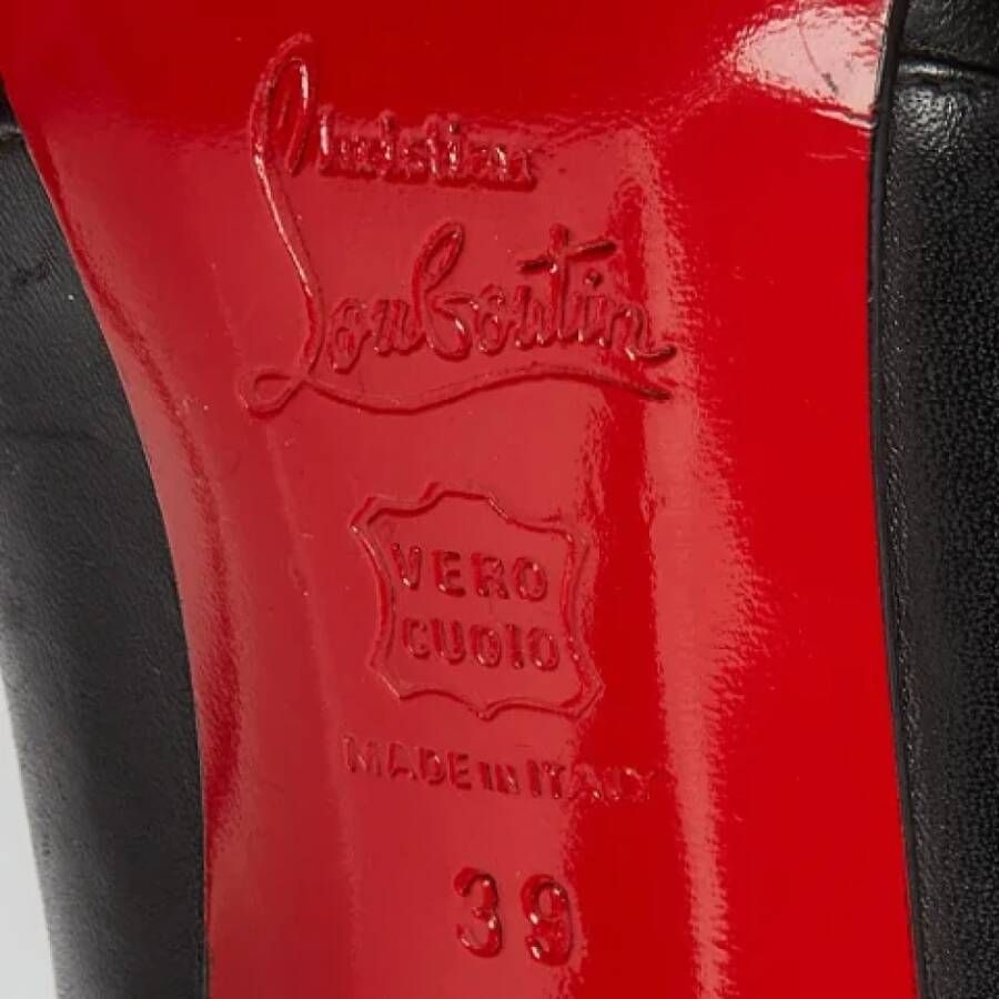 Christian Louboutin Pre-owned Leather boots Black Dames