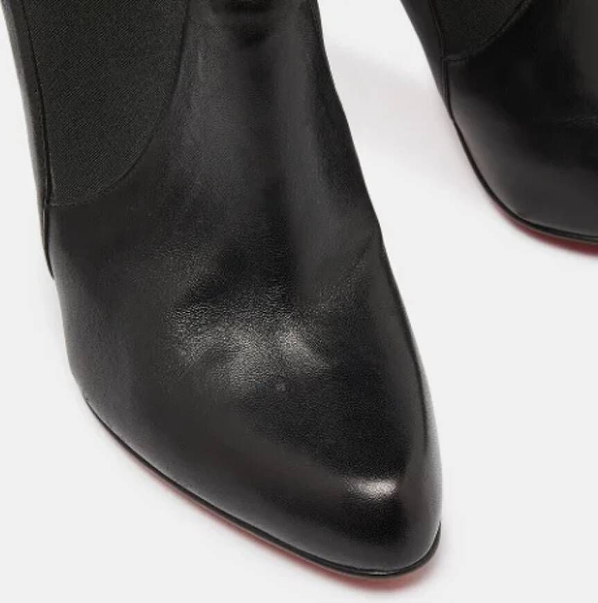 Christian Louboutin Pre-owned Leather boots Black Dames