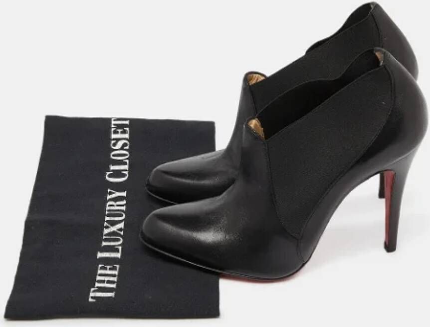 Christian Louboutin Pre-owned Leather boots Black Dames