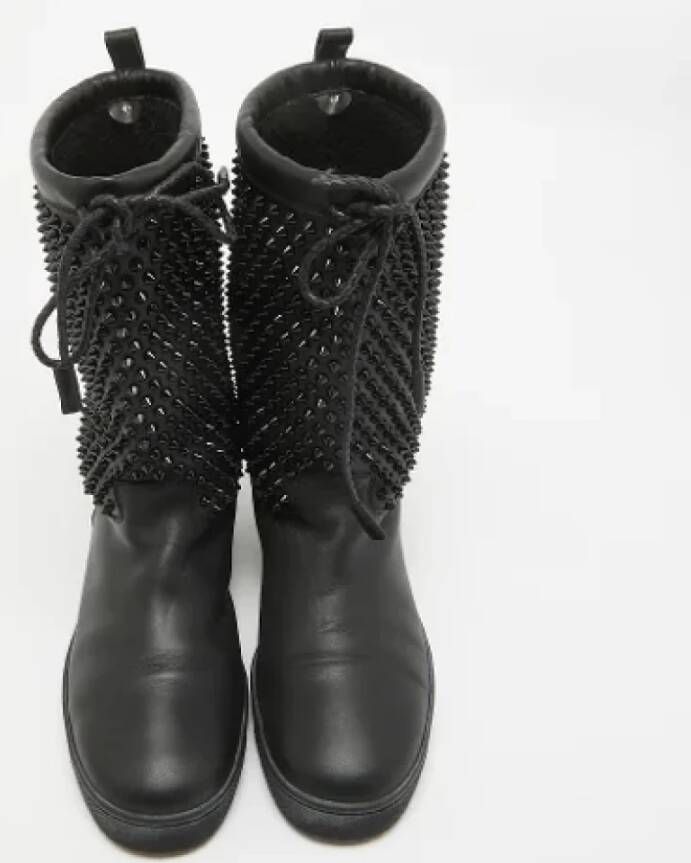 Christian Louboutin Pre-owned Leather boots Black Dames