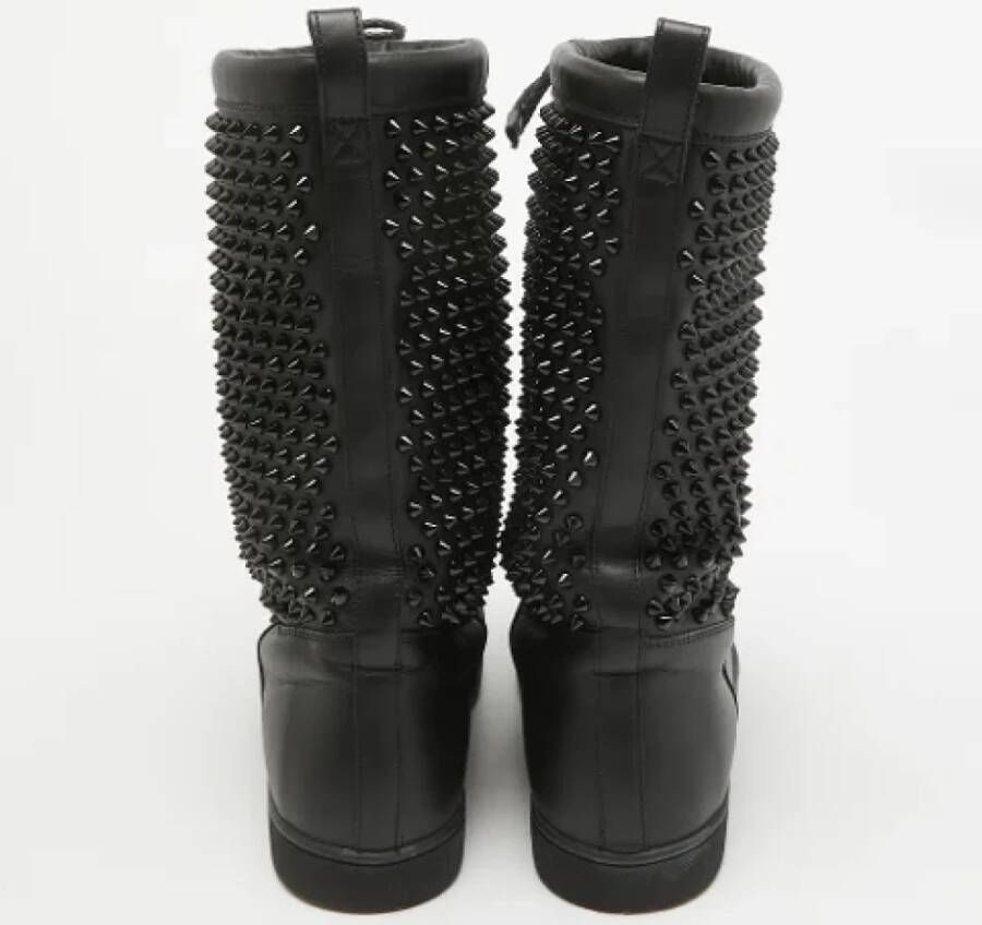 Christian Louboutin Pre-owned Leather boots Black Dames