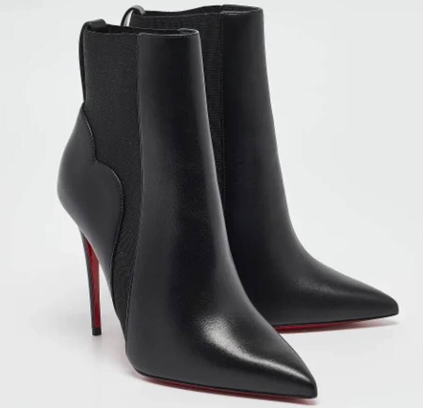 Christian Louboutin Pre-owned Leather boots Black Dames