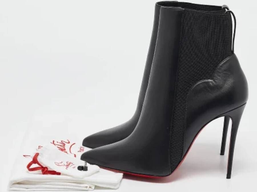 Christian Louboutin Pre-owned Leather boots Black Dames