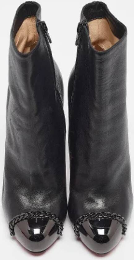 Christian Louboutin Pre-owned Leather boots Black Dames