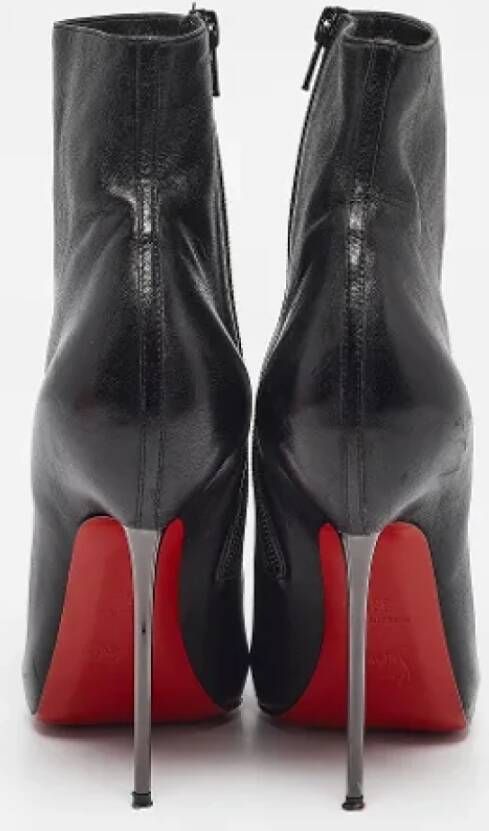 Christian Louboutin Pre-owned Leather boots Black Dames