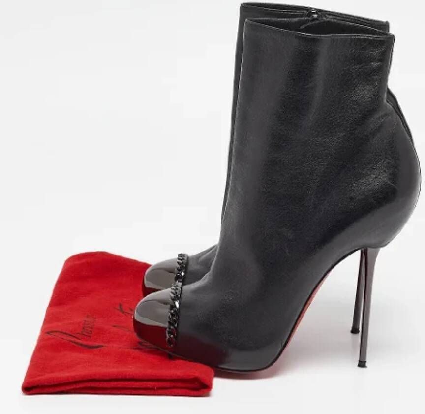 Christian Louboutin Pre-owned Leather boots Black Dames