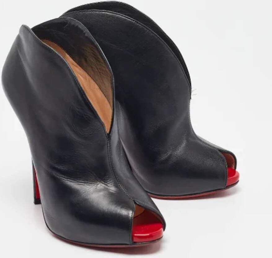 Christian Louboutin Pre-owned Leather boots Black Dames