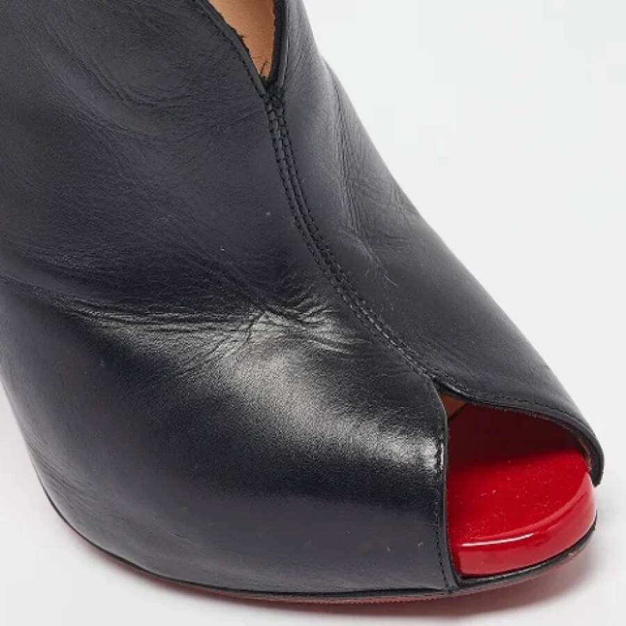 Christian Louboutin Pre-owned Leather boots Black Dames