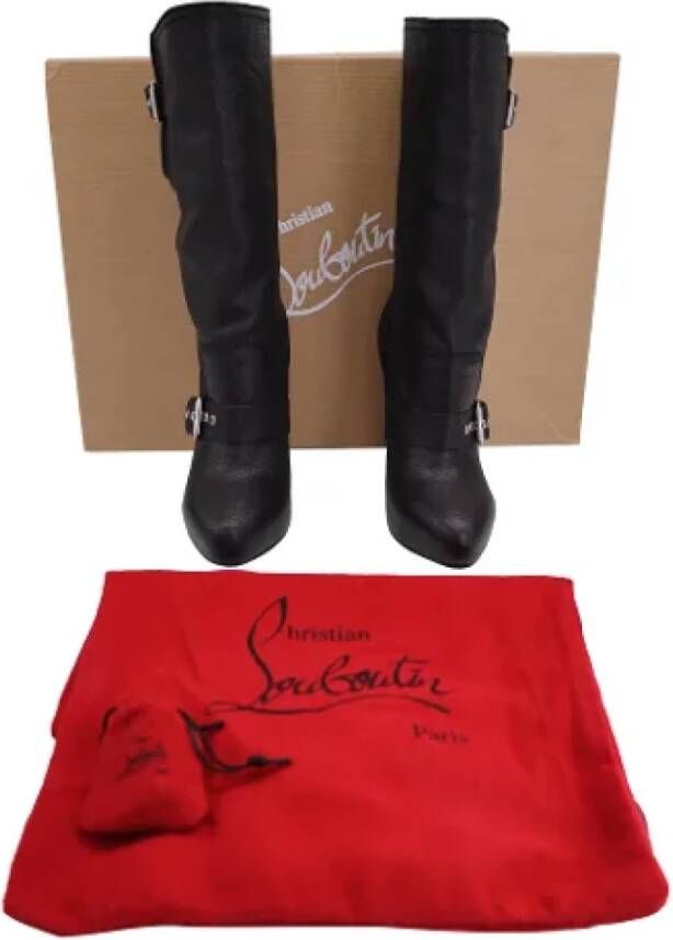 Christian Louboutin Pre-owned Leather boots Black Dames