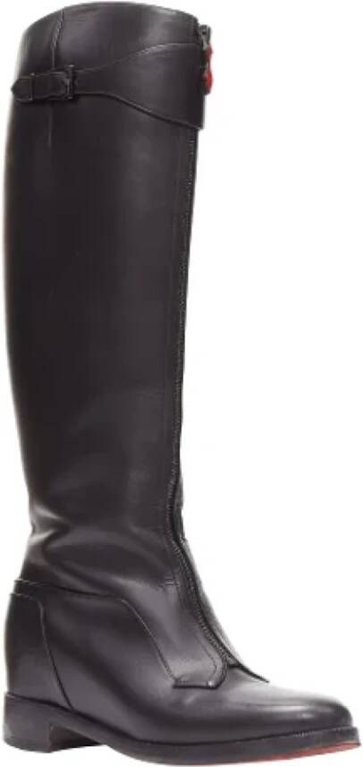 Christian Louboutin Pre-owned Leather boots Black Dames