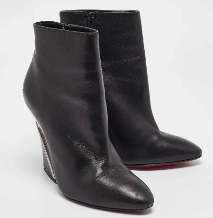 Christian Louboutin Pre-owned Leather boots Black Dames