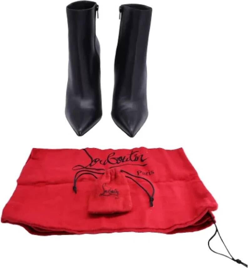 Christian Louboutin Pre-owned Leather boots Black Dames