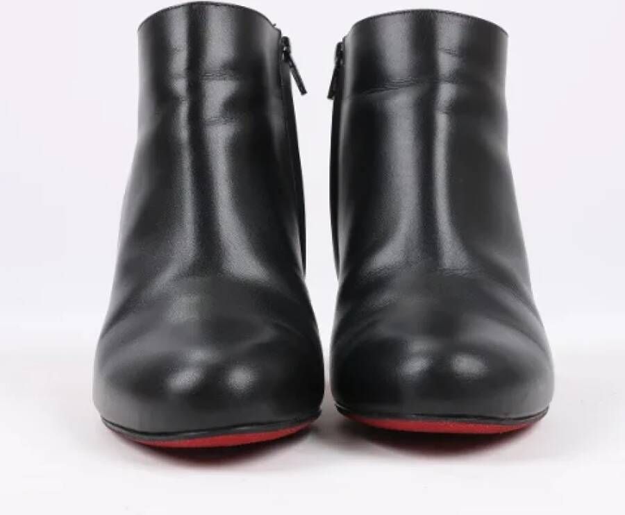 Christian Louboutin Pre-owned Leather boots Black Dames