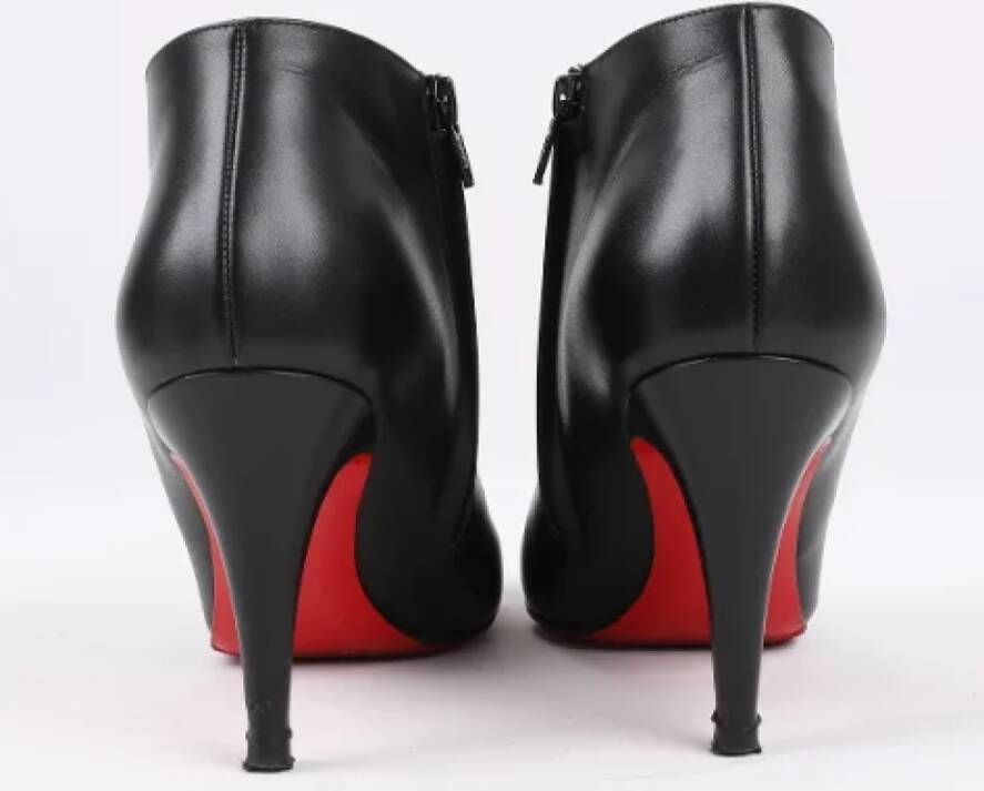 Christian Louboutin Pre-owned Leather boots Black Dames