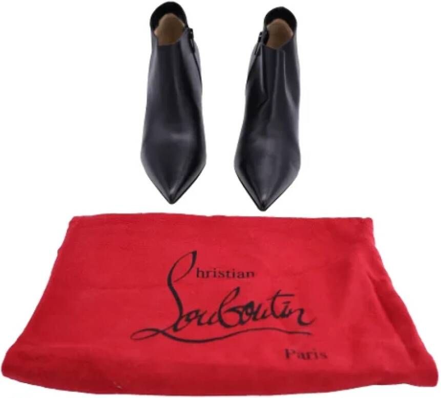 Christian Louboutin Pre-owned Leather boots Black Dames