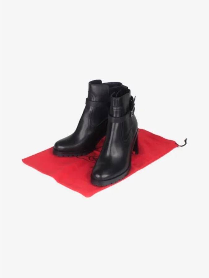 Christian Louboutin Pre-owned Leather boots Black Dames