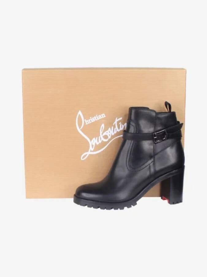 Christian Louboutin Pre-owned Leather boots Black Dames