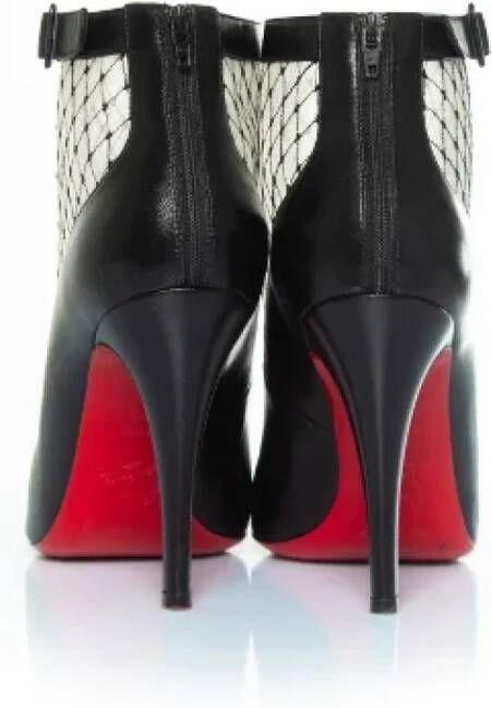 Christian Louboutin Pre-owned Leather boots Black Dames