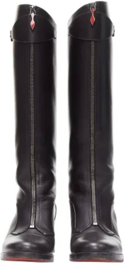 Christian Louboutin Pre-owned Leather boots Black Dames