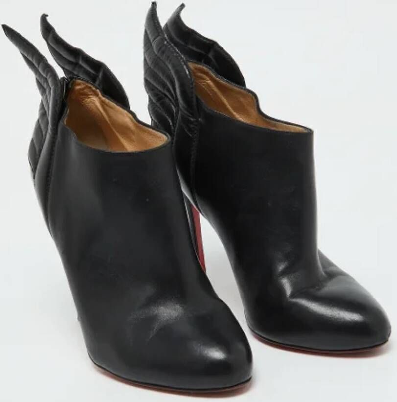 Christian Louboutin Pre-owned Leather boots Black Dames