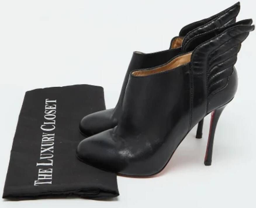 Christian Louboutin Pre-owned Leather boots Black Dames