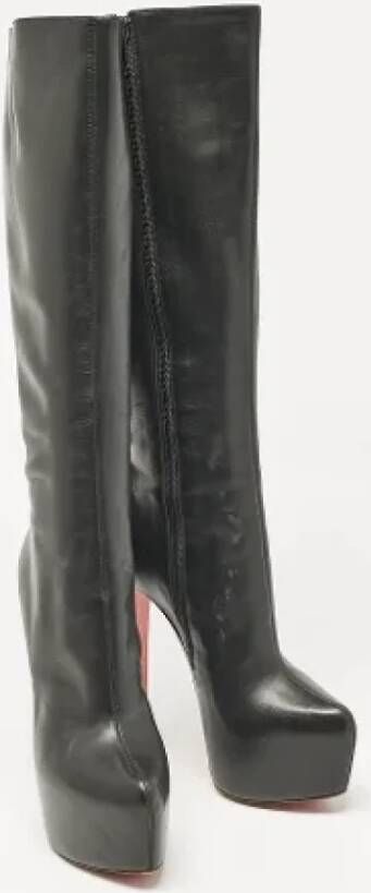 Christian Louboutin Pre-owned Leather boots Black Dames