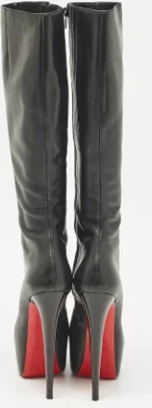 Christian Louboutin Pre-owned Leather boots Black Dames