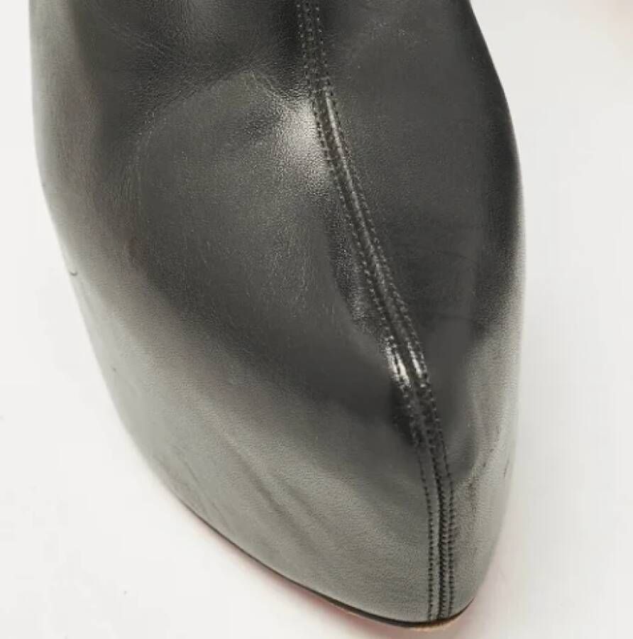 Christian Louboutin Pre-owned Leather boots Black Dames