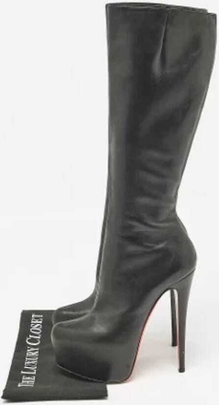 Christian Louboutin Pre-owned Leather boots Black Dames