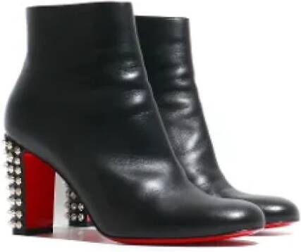 Christian Louboutin Pre-owned Leather boots Black Dames