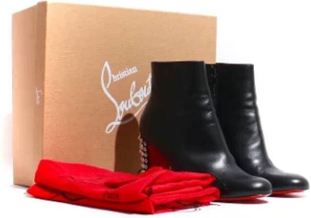 Christian Louboutin Pre-owned Leather boots Black Dames