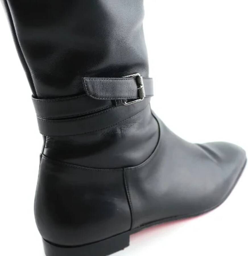 Christian Louboutin Pre-owned Leather boots Black Dames