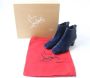 Christian Louboutin Pre-owned Leather boots Blue Dames - Thumbnail 2