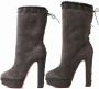 Christian Louboutin Pre-owned Leather boots Brown Dames - Thumbnail 2