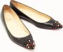 Christian Louboutin Pre-owned Leather flats Black Dames - Thumbnail 3