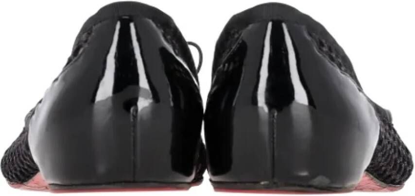 Christian Louboutin Pre-owned Leather flats Black Dames