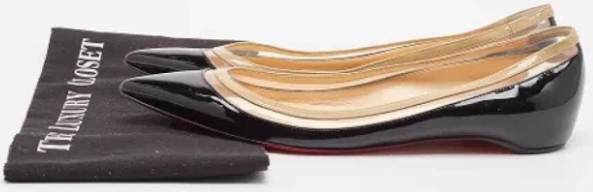 Christian Louboutin Pre-owned Leather flats Black Dames