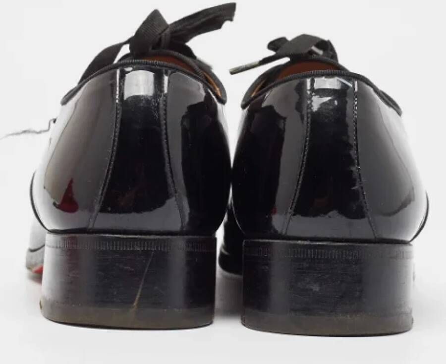 Christian Louboutin Pre-owned Leather flats Black Heren