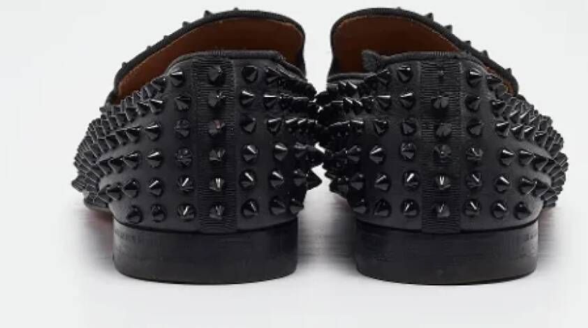 Christian Louboutin Pre-owned Leather flats Black Heren