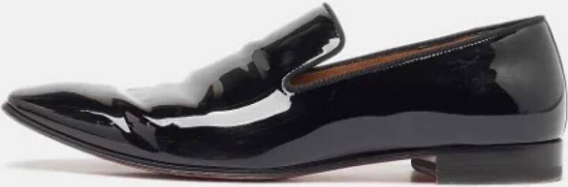 Christian Louboutin Pre-owned Leather flats Black Heren