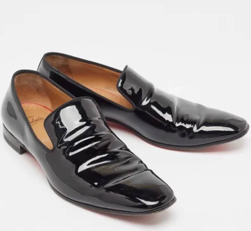 Christian Louboutin Pre-owned Leather flats Black Heren