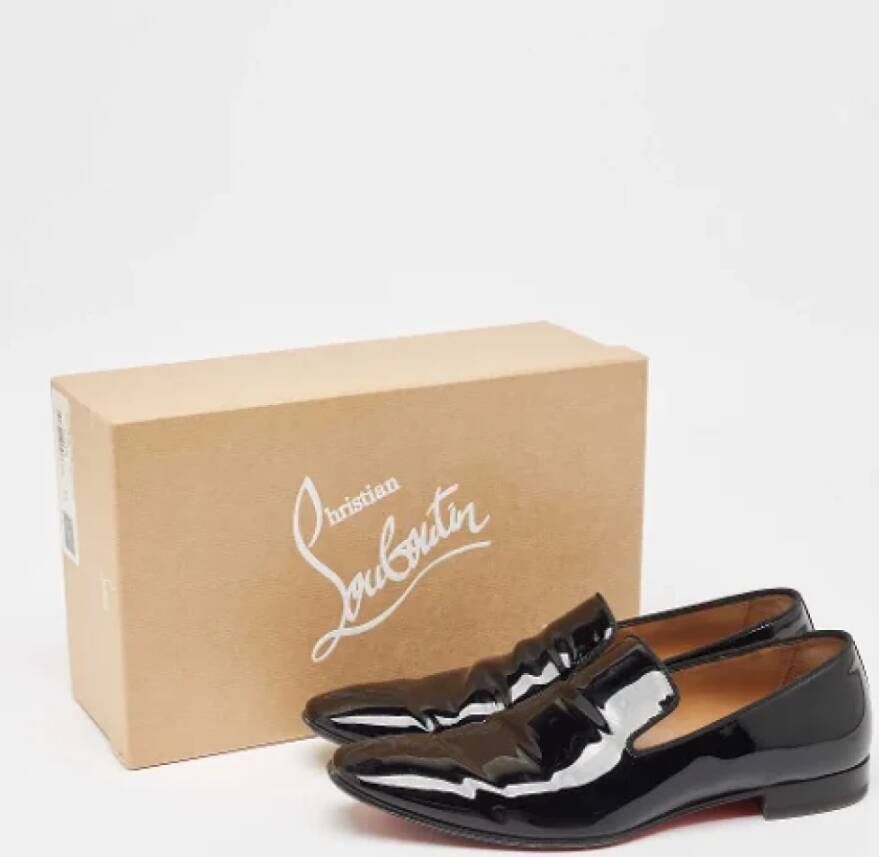 Christian Louboutin Pre-owned Leather flats Black Heren