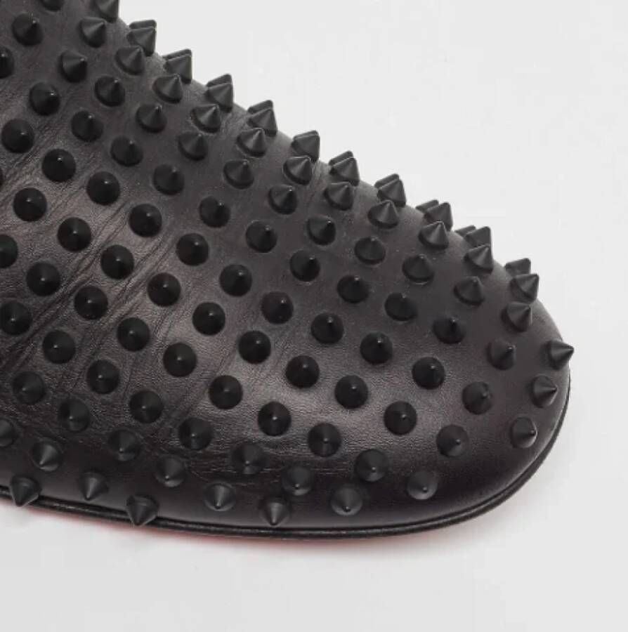 Christian Louboutin Pre-owned Leather flats Black Heren